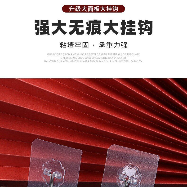 免打孔挂钩厨房无痕承重粘胶透明墙面壁上钩子门后强力卫生间粘钩