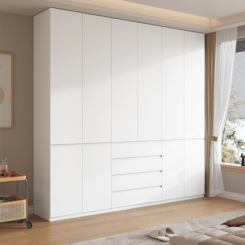 分段式免拉手四抽屉ENF到顶衣柜