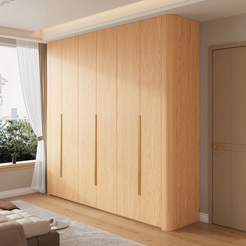 政补实木圆弧衣柜新款2025爆款一门到顶家用卧室小户型橡木色衣橱,住宅家具,独立衣柜,淘宝优惠券,粉丝福利购,淘宝优惠卷