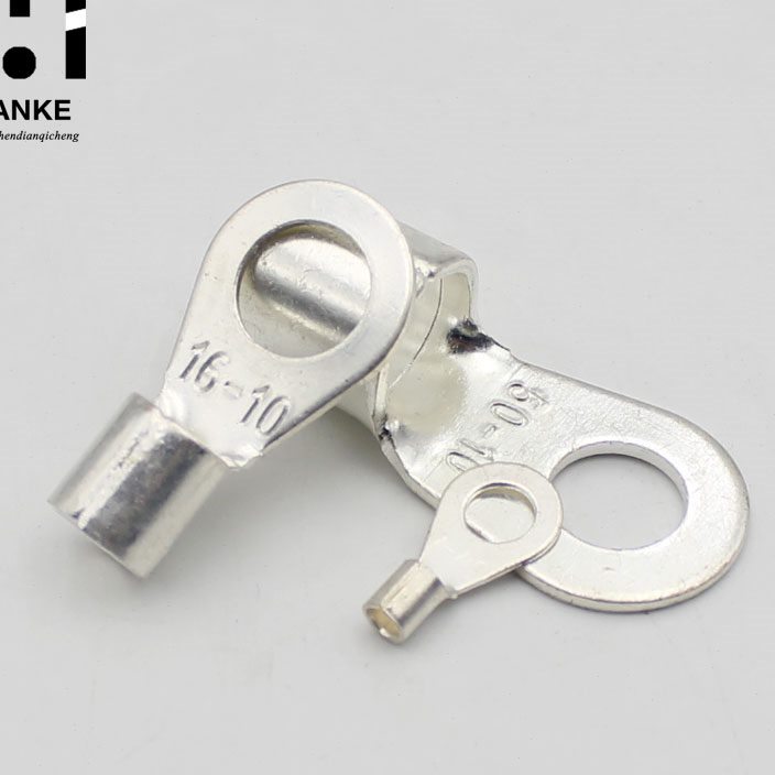 OT16-10冷压接线端子 O型圆形裸端头铜线鼻子接线耳500只紫铜焊口