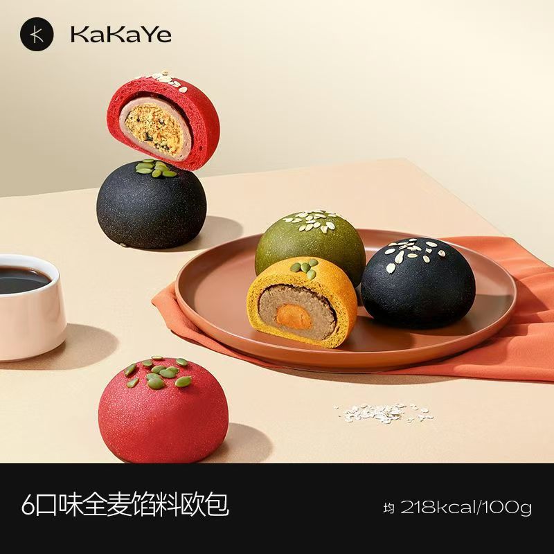 卡卡业全麦面欧包0蔗糖代餐饱腹