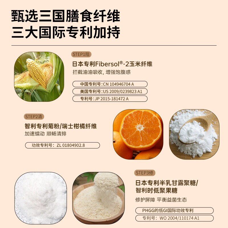 bioe纤维粉膳食固体饮料0无蔗糖
