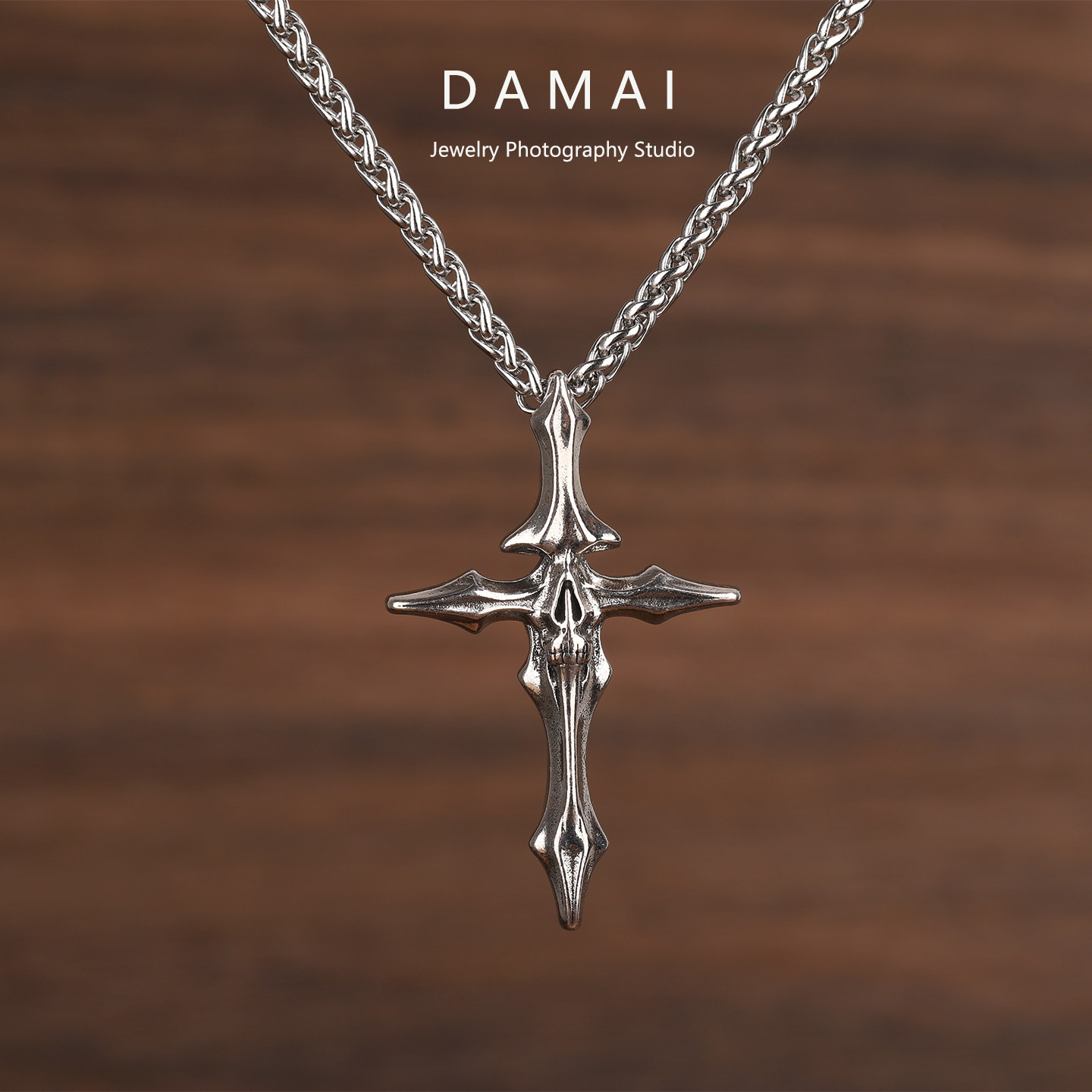 DUALFLOWS风格生死骨十字吊坠