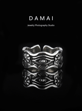 复古荷鲁斯上帝之眼戒指男潮