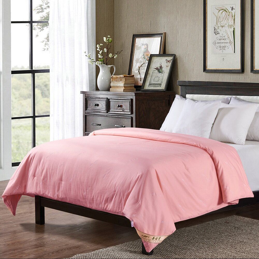 喜得宝(家居)夏季蚕丝被1斤百分百桑蚕丝丝绵被芯空调被夏季纯色