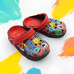 爱护康2023新款 凉鞋 宝宝硅胶洞洞鞋 幼儿户外软底防滑包头凉拖 夏季