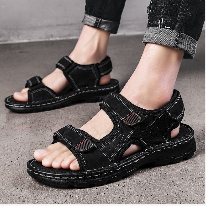 凉鞋男夏季2025新款男士外穿开车百搭防滑潮流夏天休闲越南沙滩鞋