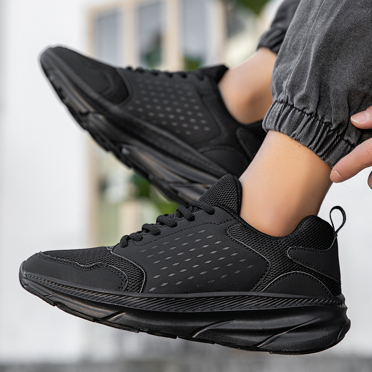 跨境新款大码防滑潮流女鞋情侣鞋透气软底运动鞋休闲鞋休闲百搭男