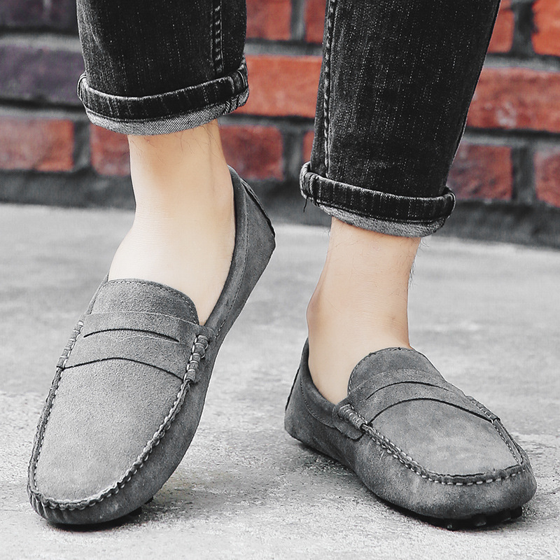 男鞋秋季2018年新款豆豆鞋男加绒棉鞋2088外贸原单男鞋大码46