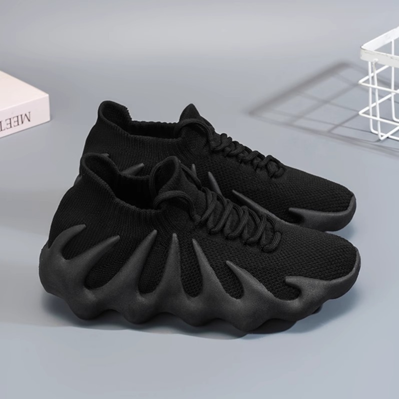 品牌网面透气休闲鞋女鞋2025年夏季新款飞织八爪鱼百搭运动椰子