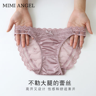 MimiAngel蕾丝薄款透气中腰