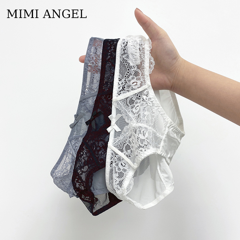MimiAngel蕾丝内裤女性感无痕