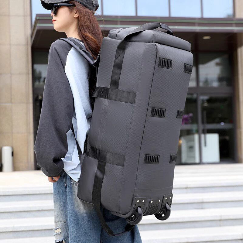 折叠万向轮旅行包特大号大容量打工行李包手提双肩托运行李袋搬家