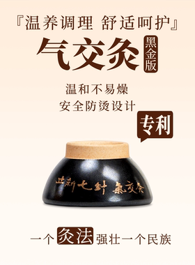 儿童气交灸艾灸成人黑金版家用陶瓷灸具肚脐灸养生健康灸碗套装