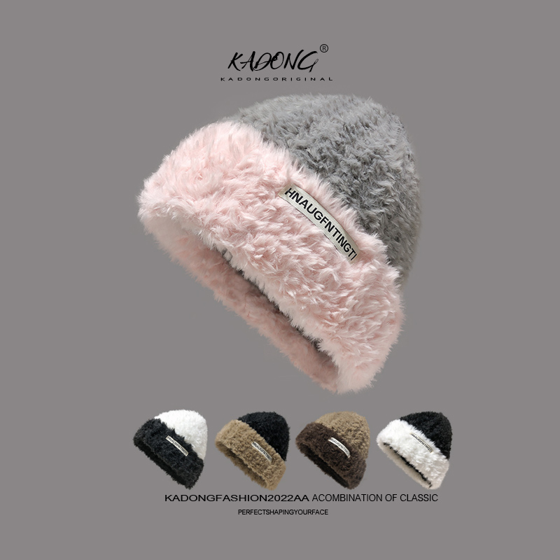 毛线帽逛街韩版女秋冬显脸小