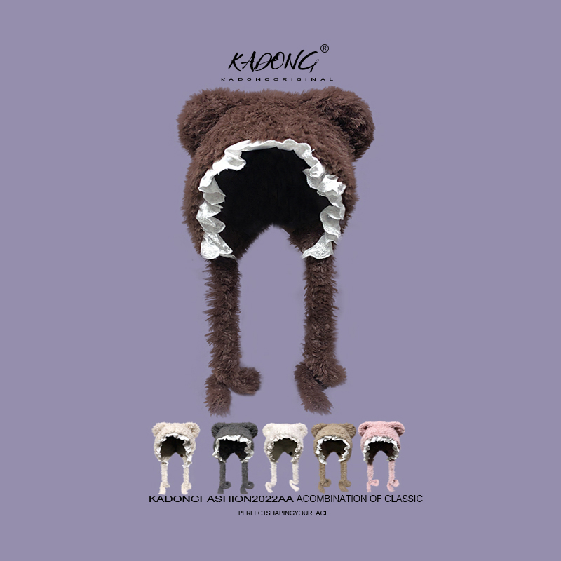 雷锋帽逛街女秋冬显脸小