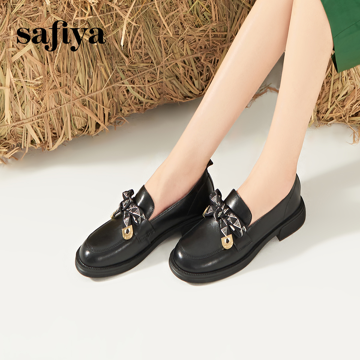 索菲娅软底英伦风小皮鞋