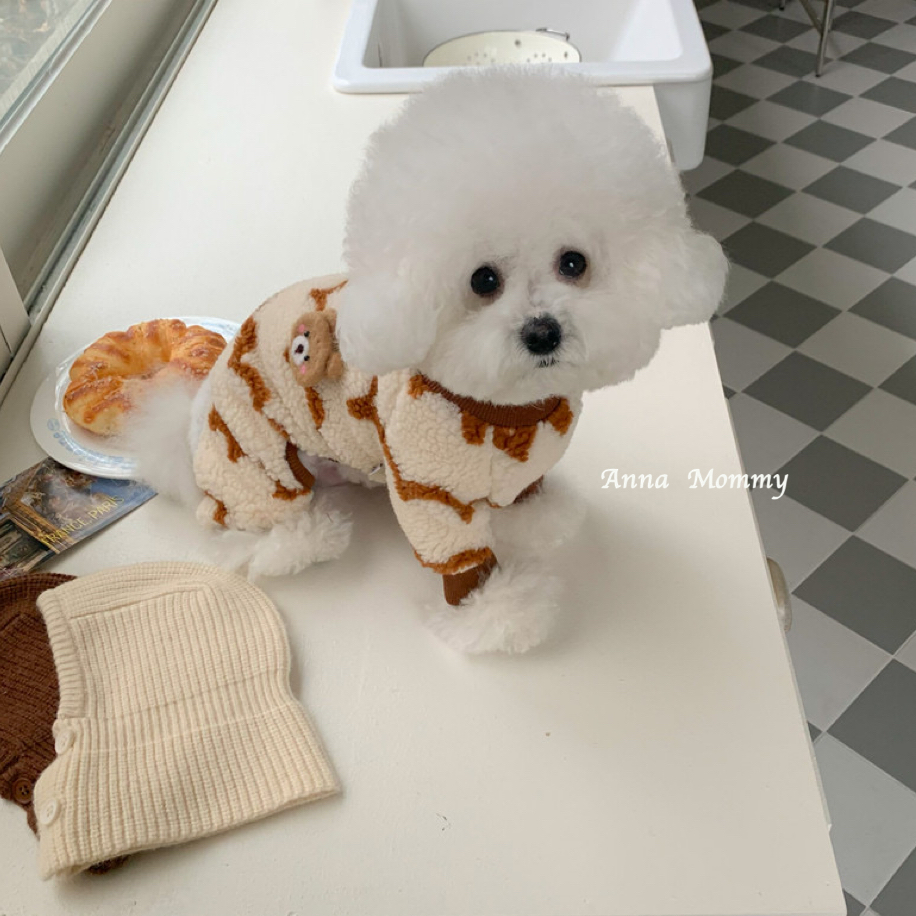 狗狗宠物衣服泰迪比熊约克夏雪纳瑞小型幼犬猫咪秋冬天保暖四脚衣