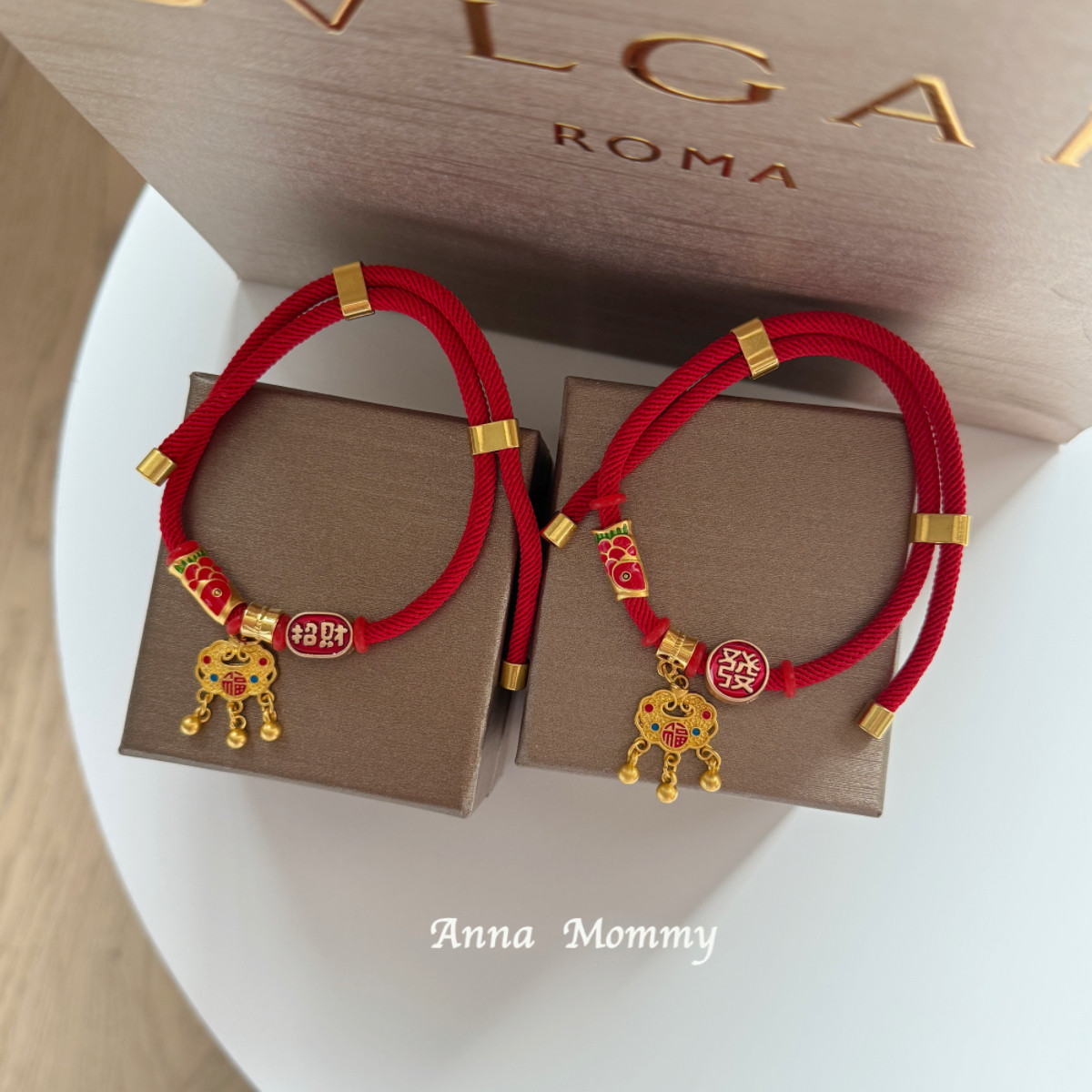 狗狗项圈猫咪项链新年红绳彩福长命锁招财宠物配饰编织绳可调节