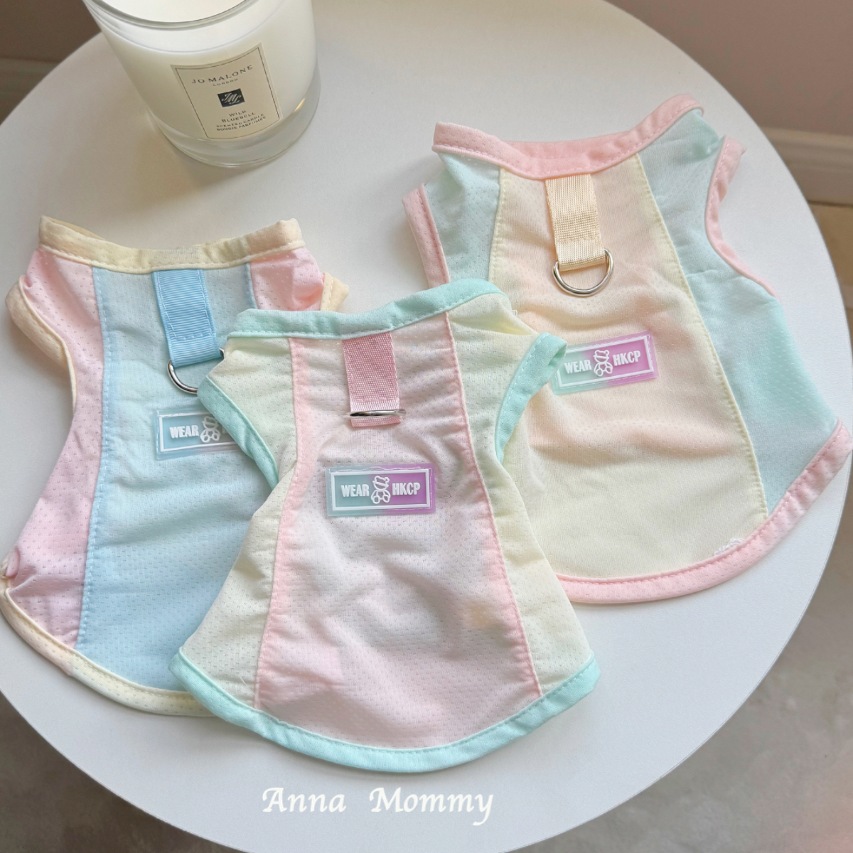 薄款猫咪凉凉衣泰迪比熊狗狗衣服背心宠物狗狗衣服马卡龙夏季防晒