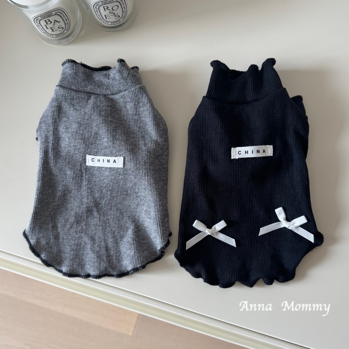狗狗衣服秋季新款韩系简约花边背心ins风宠物猫咪小型犬泰迪比熊