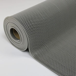 商用灰4.5mm厚1.2宽15米长PVC防滑垫镂空地垫防水洗 迪茵 DIYIN