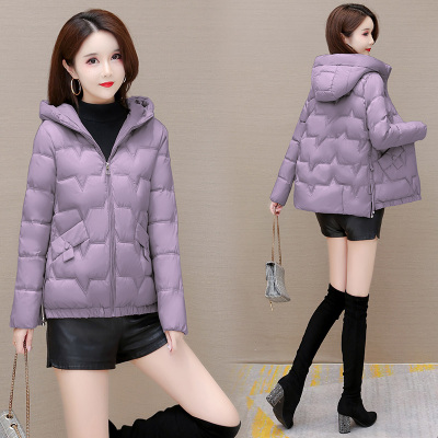 连帽棉衣棉袄女冬装2025年新款韩版修身保暖小个子羽绒棉服小外套