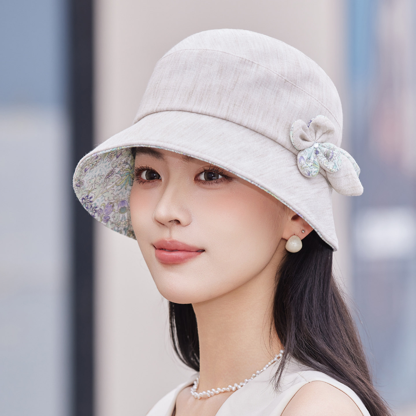 女春夏天渔夫帽薄款棉布帽中老年人妈妈遮阳帽奶奶单帽夏秋礼帽