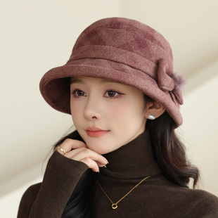 中老年人女士秋冬盆帽妈妈老人帽子春秋天防风保暖老太太奶奶礼帽