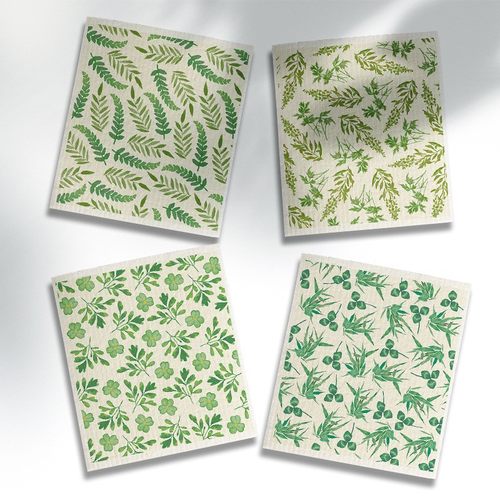 德国木浆棉抹布环保清洁kalle印花干态新款厨房洗碗布百洁布