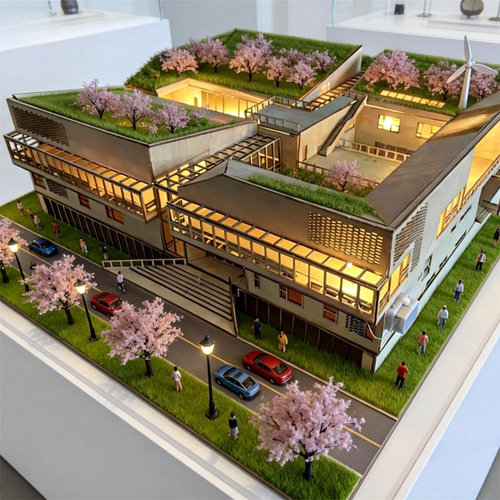 建筑拼装模型萨伏伊吐根哈特凹舍