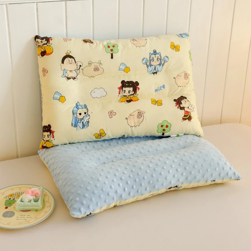 A类哪吒卡通毛毯四季牛奶绒枕头