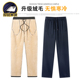 羊羔绒校服裤 子藏青色一道杠初中高中小学生男女加厚秋冬加绒校裤