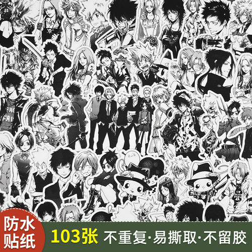家庭教师HITMAN REBORN!漫画贴纸泽田纲吉二次元人物周边贴画装饰