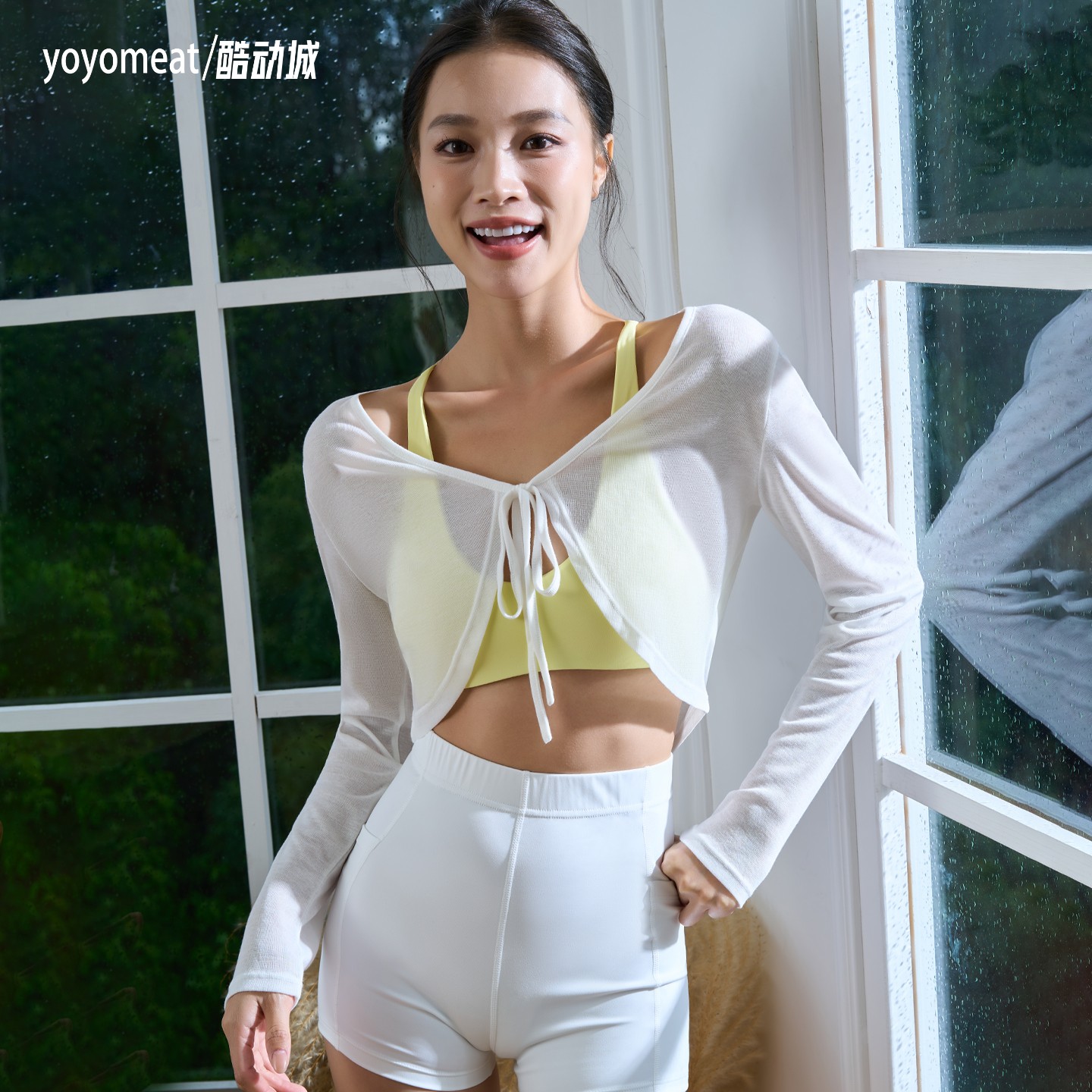 yoyomeat短款披肩开衫夏针织外套