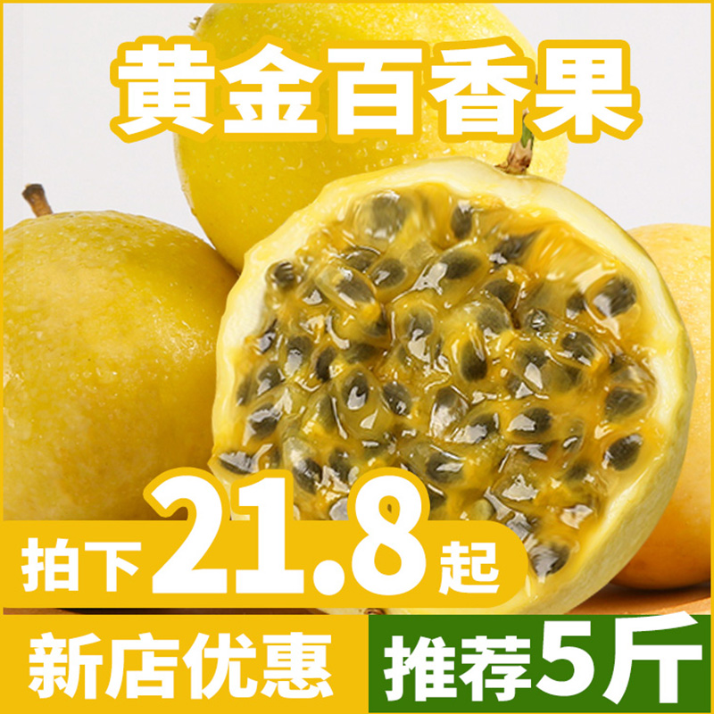 广西黄金百香果邮装10黄果酱