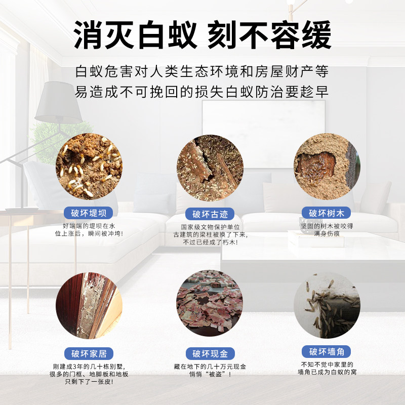 艾青贝利斯艾杰联苯艾伦白蚁家庭强效杀灭传染 买2送1 买3送2