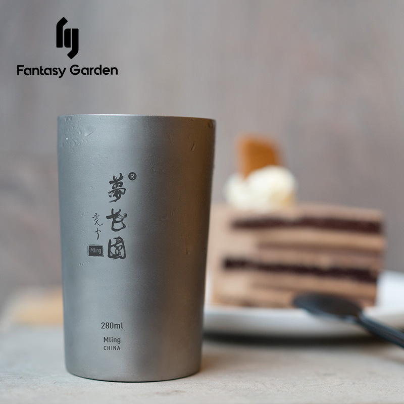 fantasy梦花园户外露营合金钛杯
