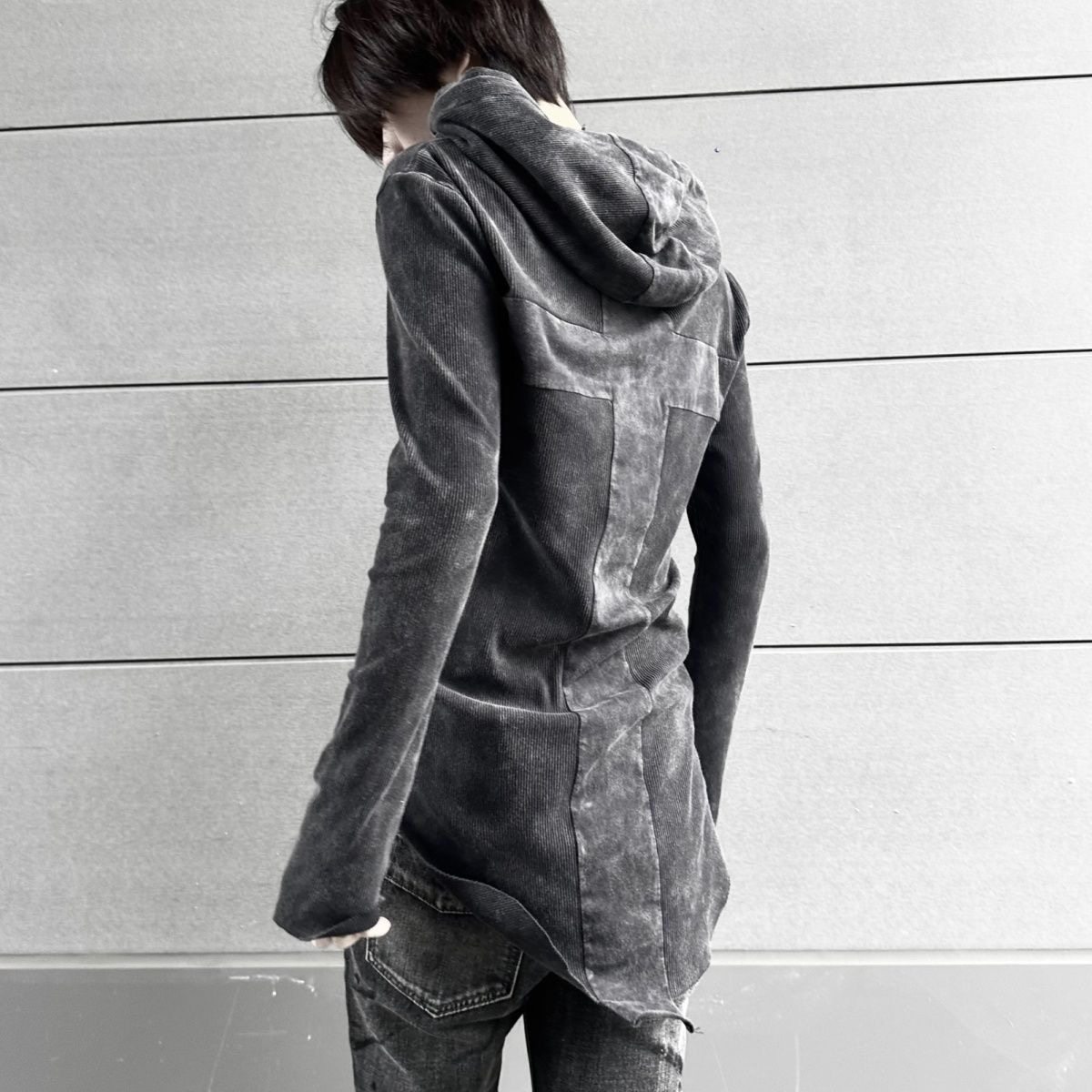 现货自主LGB暗黑先锋视觉系灰十字架卫衣忧郁高街百搭朋克卫衣