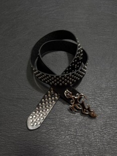 Cryangel*暗黑视觉系中古唤水剑复古朋克铆钉腰带小众y2k男女皮带