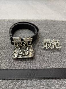 现货秒发shabbyclub 人类注册贵公子同款嘻哈亚文化暗黑潮流皮带