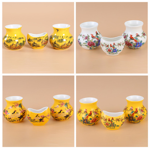 竹鸟笼鸟食罐鸟碗鸟杯子瓷碗鸟笼配件鱼篓鸟食罐景德镇画眉鱼篓