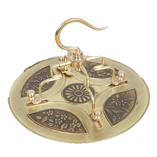 十三太保钩子圆形方形鸟笼黄铜盖板盖板鸟笼顶盖板装饰板鸟笼配件