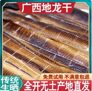 全开地龙中药材干地龙片地龙粉非野生食用广西广地龙蚯蚓干地龙干