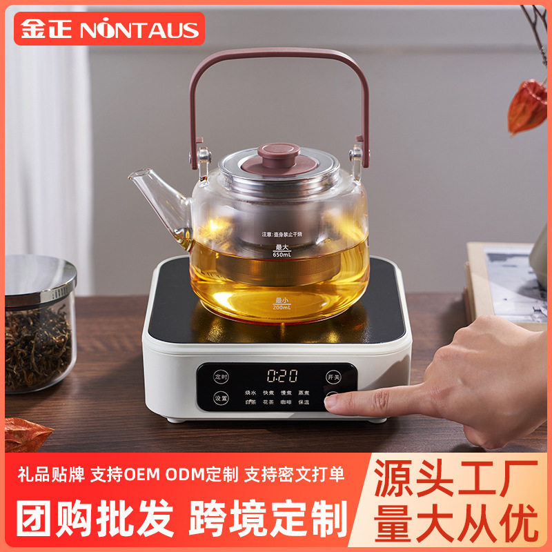 金正电陶炉家用多功能智能触控保温迷你泡茶烧水围炉煮茶电磁茶炉