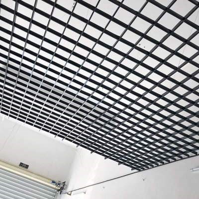 吊顶料格栅铁黑格栅吊顶葡萄架子格子吊顶天花网格铝格栅商铺大厅