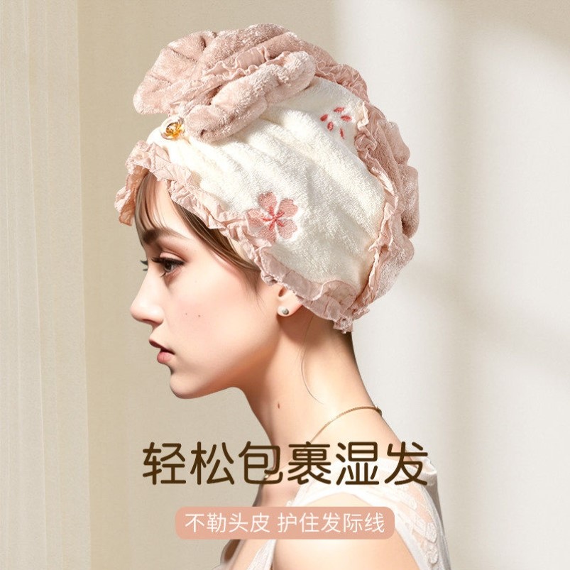2026新款干发帽免吹擦头洗头浴帽超强吸水包头巾可愛女士长发毛巾