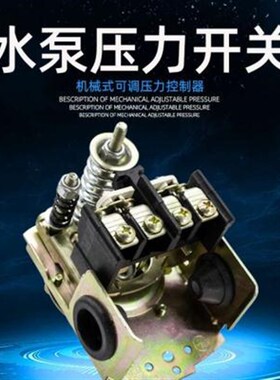 单相220v压力开关家用水泵机械可调压自动无塔供水器压力罐控制器