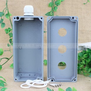 铸铝按钮盒175 56三孔防水开关盒急停控制盒22mm金属按钮盒3孔