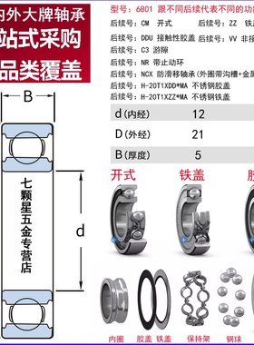 日本NSK进口61801Z RS静音高速轴承6801 DDU VV H-20 ZZ/DD MA NR
